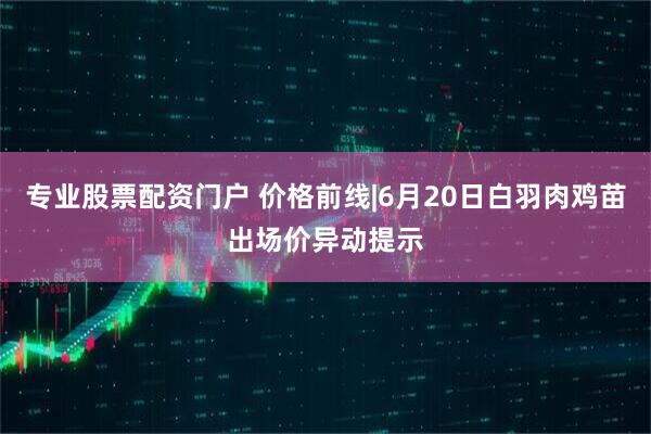 专业股票配资门户 价格前线|6月20日白羽肉鸡苗出场价异动提示