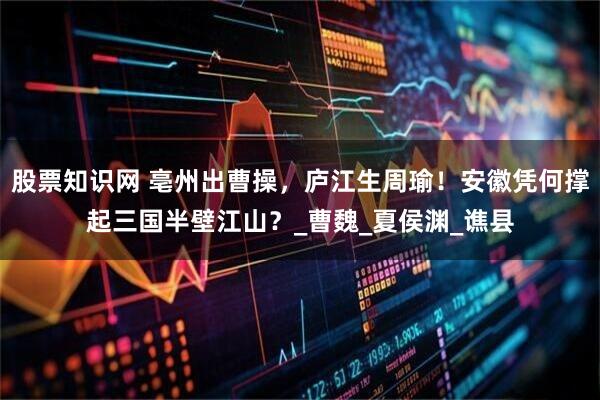 股票知识网 亳州出曹操，庐江生周瑜！安徽凭何撑起三国半壁江山？_曹魏_夏侯渊_谯县